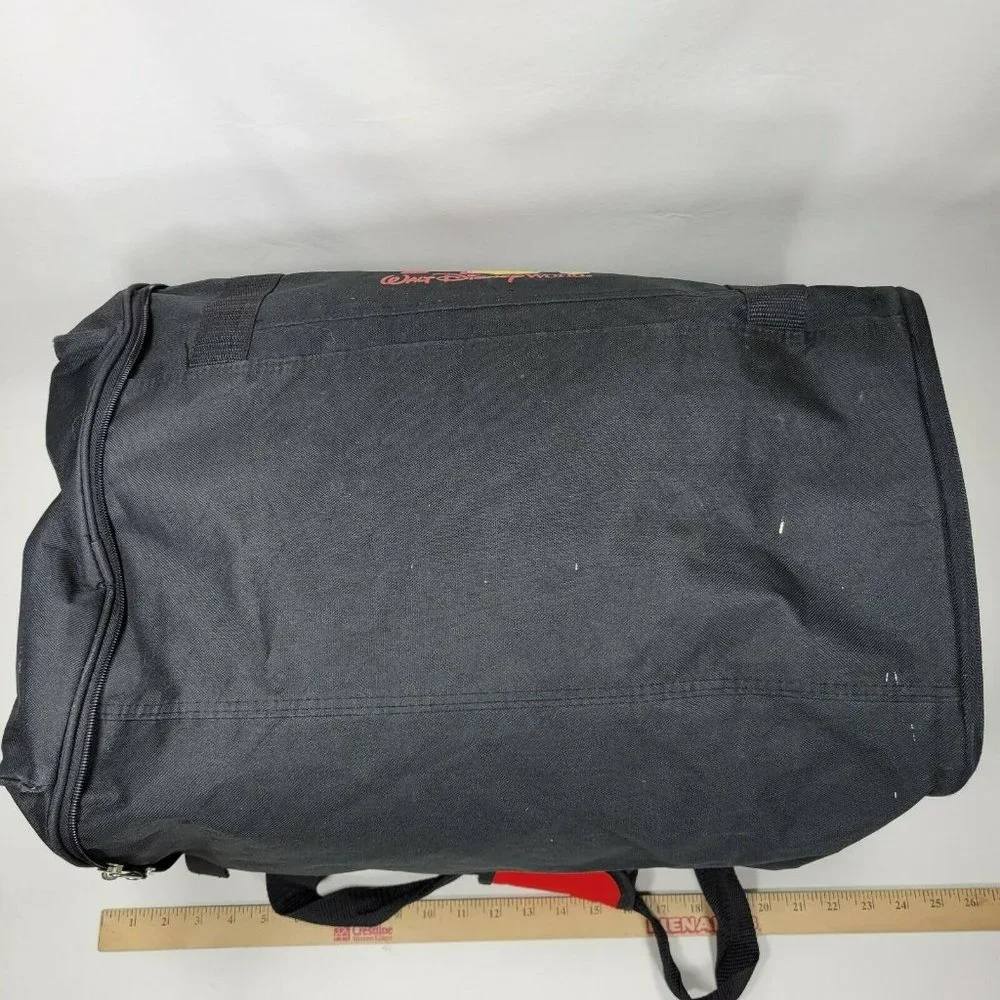 Walt Disney World 1971 Mickey Mouse Black Duffel Bag Travel Gym Tote Disney Park - Picture 8 of 11